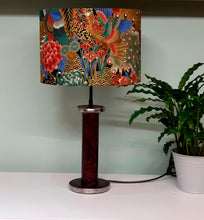 Gold & Green Floral Peacock Shade