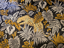 Black, Silver & Gold Leopard Velvet Shade