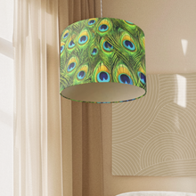Peacock Fabric Shade