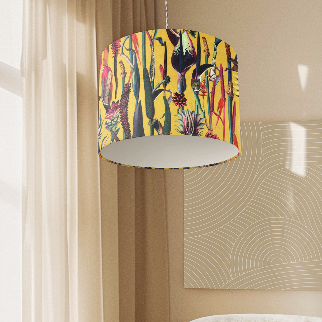 Yellow Tropical Bright Velvet Shade