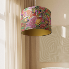 Purple Floral Peacock Shade