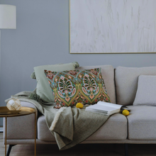 Pink & Green Boho Velvet Shade