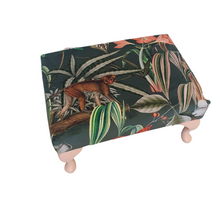 Green Tropical Jungle Velvet Cushion