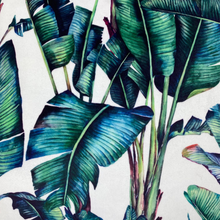 Tropical Leaf Velvet Cushion