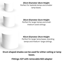 Custom Lampshade in your own Fabric
