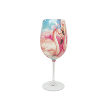 Flamingo Long Stemmed Crystal Wine Glass