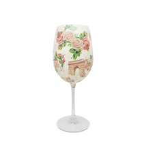 Floral Paris Luxury Crystal Wine Glass