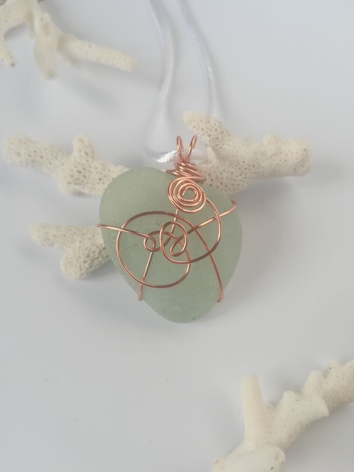 Seaglass Wire Wrapped Pendant Workshop