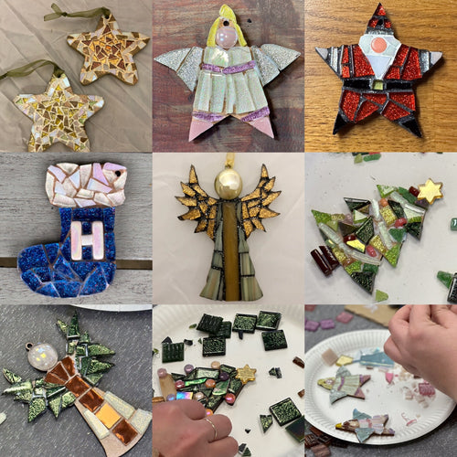 Mosaic Christmas Decorations Workshop