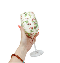 Christmas Red Berries Luxury Crystal Wine Glass