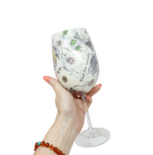Floral Christmas Luxury Crystal Wine Glass