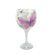 Purple Butterfly Luxury Crystal Gin or Cocktail Glass