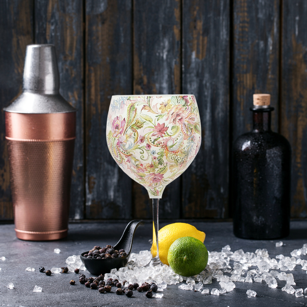 Paisley Luxury Crystal Gin or Cocktail Glass From Loft to Loved