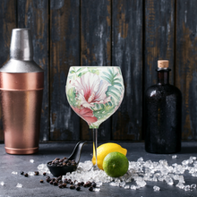 Hibiscus Luxury Crystal Gin or Cocktail Glass