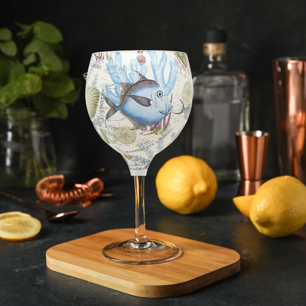 Fish Luxury Crystal Gin or Cocktail Glass