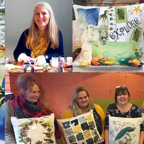 Gillian Arnold Design & Printing cushion Workshop