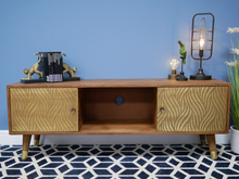 Mango Wood & Brass TV Cabinet