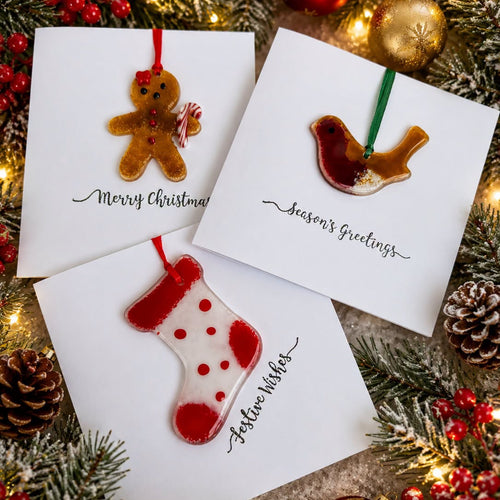 Fused Glass Christmas Cards