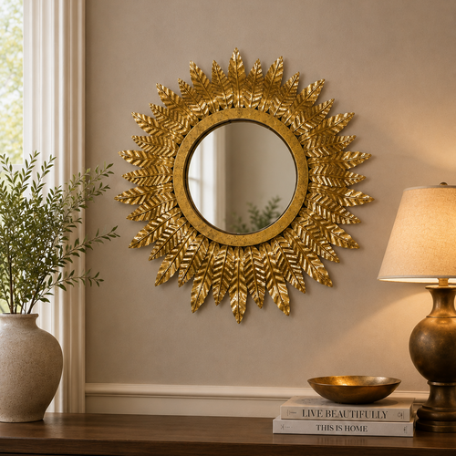 Sun Leaf Mirror