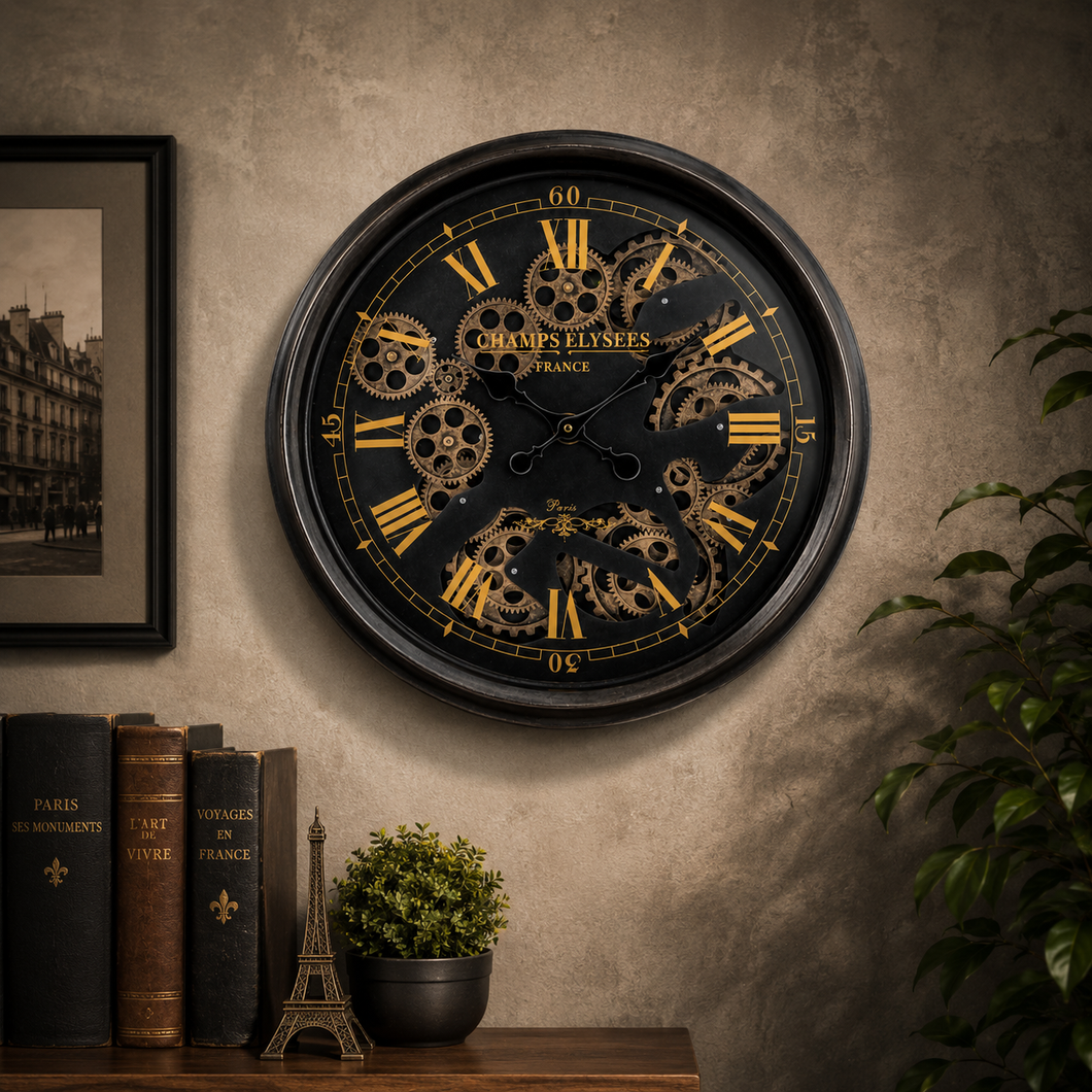 Black & Gold Clock
