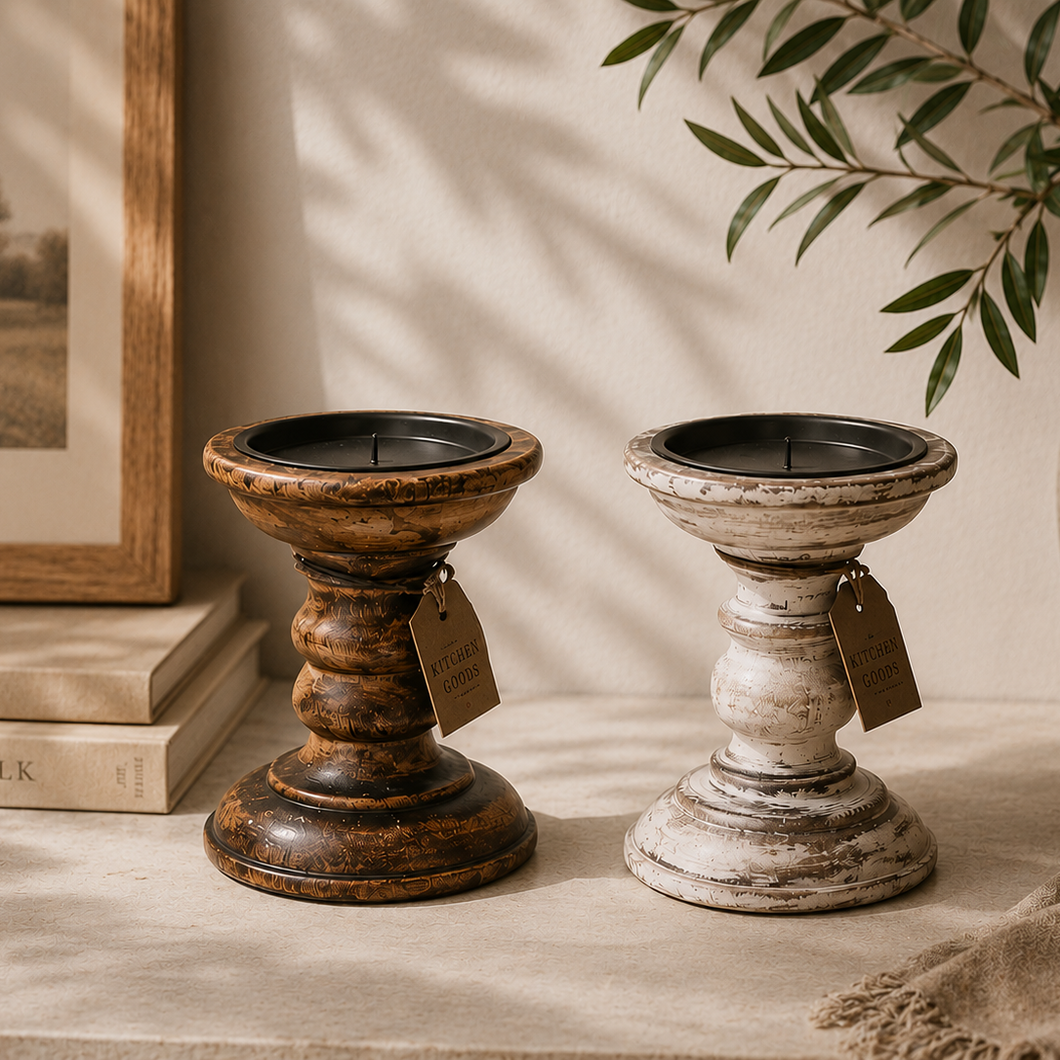 Wooden Candlestick