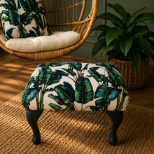 Tropical Leaf Footstool