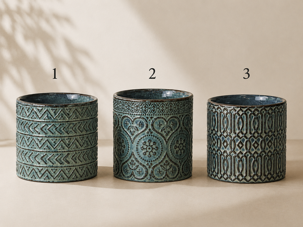 Patterned Ceramic Pot