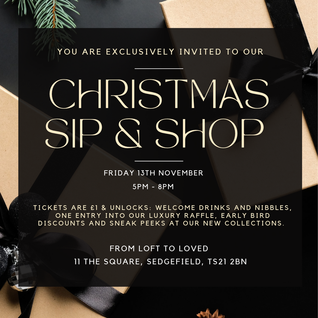Christmas Sip & Shop Evening