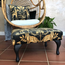 Black & Gold Jungle Velvet Cushion