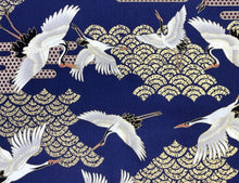 Oriental Crane Cotton Cushion