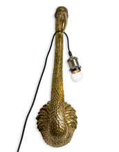 Gold Flamingo Head Wall Lamp