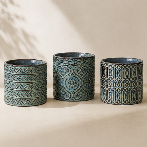 Patterned Ceramic Pot