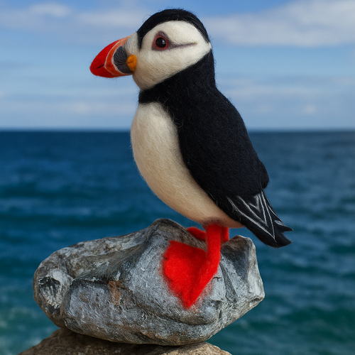 Needle Felt Puffin