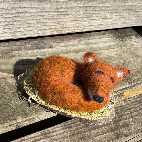Needle Felting Workshop 3D Animals - Sleeping Fox