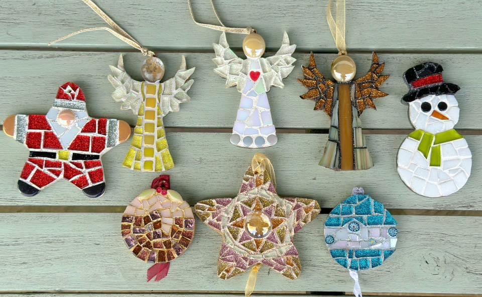 Mosaic Christmas Decorations Workshop