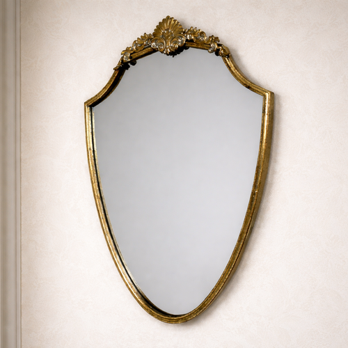 Vintage Style Shield Shaped Mirror