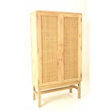 Tall Rattan Cabinet