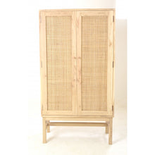 Tall Rattan Cabinet