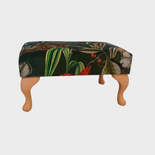 Green Tropical Jungle Footstool