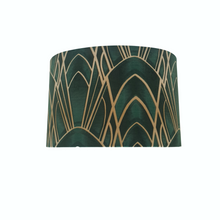 Art Deco Green Oval Shade
