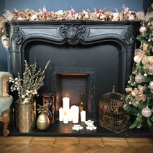Extra Special Pinks and sparkle Hessian Christmas Garland - No Foliage