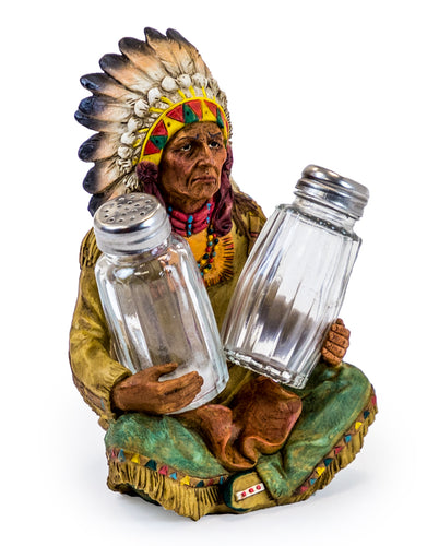 Indian Chief Cruet Set