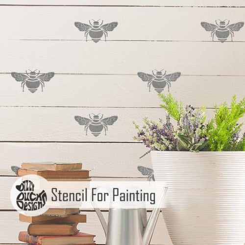 Bumble Bee Repeat Stencil