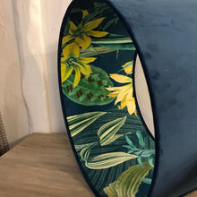 Blue Velvet Shade with Tropical Jungle Inner
