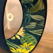 Blue Velvet Shade with Tropical Jungle Inner