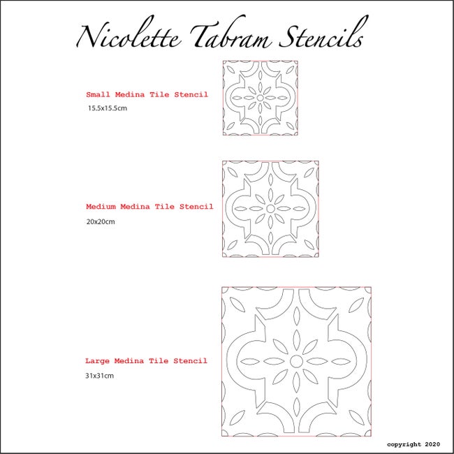 Medina Tile Stencil