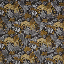 Black, Silver & Gold Leopard Velvet Cushion