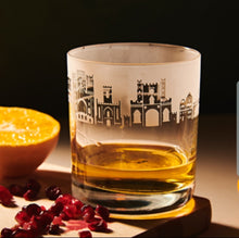 Silhouette Durham City Skyline Crystal Whisky Glass