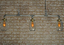 Industrial steampunk vintage style steel 3 way lighting - ceiling light - indoor use - home - business - living room - dining room - 2 way - 4 way 