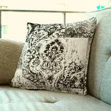 Patchwork Damask Velvet Cushion